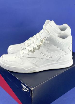 Чоловічі білі шкіряні кеди reebok royal bb4500, розміри 44-501 фото