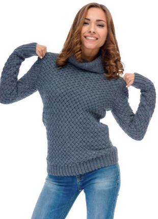 Шерстяной серый свитер ltb, размер xs