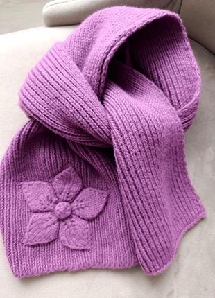 Шарф шарфік шарфик теплий зима для дівчинки девочка1 фото