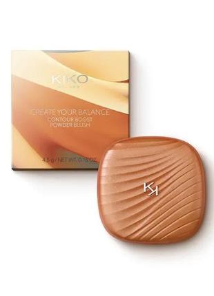 Румяна kiko milano create your balance contour boost powder blush, румяна кико4 фото