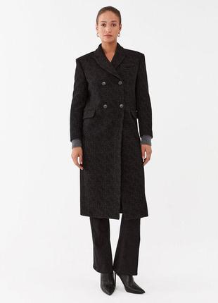 Pinko вовняне пальто emule 101874 y82w чорний regular fit розміри запитуйте