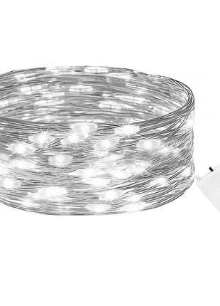 Гирлянда на батарейках springos 1 м 10 led cl4026 cold white
