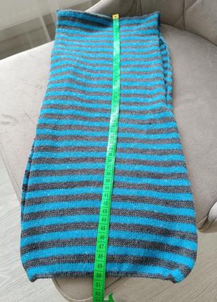 Шарф легкий шарфик шарфик в полоску5 фото