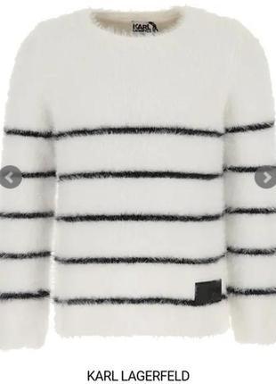 Безупречный качественный свитер легендарного французского премиум-бренду karl lagerfeld