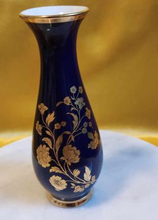 Ваза кобальтовая ваза, германия, royal porzellan bavaria kpm