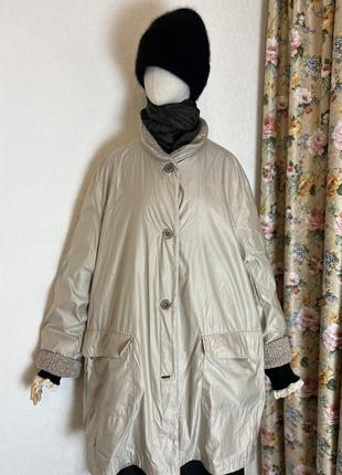 Шерсть,альпака, двухсторонняя куртка,кофта,балта, большой размер,basler,1 фото