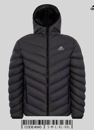 Зимова чоловіча спортивна куртка зимняя мужская куртка пуховик adidas