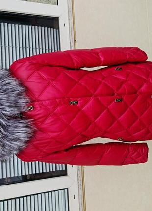 Женская курточка пальто пуховик демисезонная осенняя зимняя с капюшоном9 фото