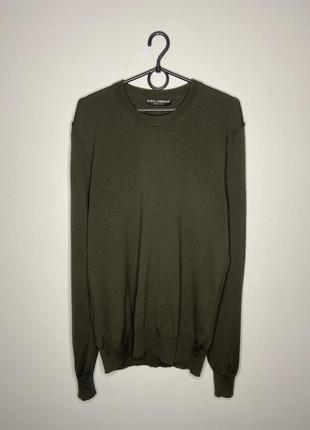 Светр шерстяний dolce&gabbana 52(m-l)оригінал свитер кофта натуральная шерсть