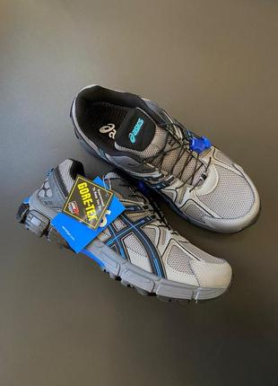 Asics gel-kahana 8 gore-tex grey/blue1 фото