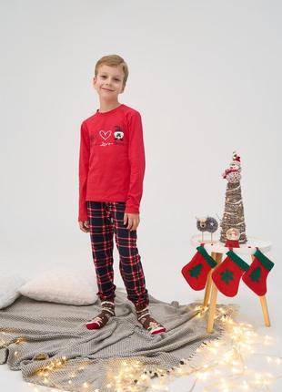 Підліткова піжама для хлопчика - peace,love,irish - family look для родини