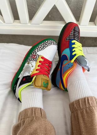Кроссовки dunk sb low "what the"