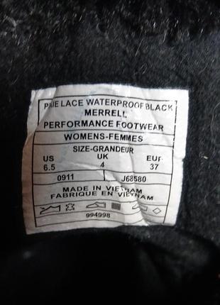 Термоботинки merrell pixie lace waterproof j68580 / eur 37 / 24см9 фото