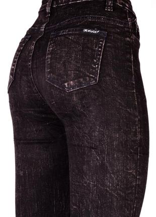 Джинсы женские американка черно-серая, джинсы  скинни зауженные высокая посадка6 фото