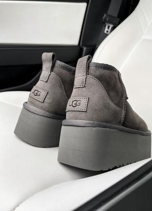 Женские сапоги ugg classic ultra mini platform 36-40 натур овчина!6 фото