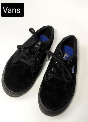 Кросівки унісекс кеди чорного кольору замша від бренду vans 34