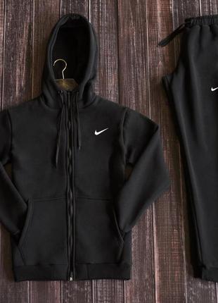❄️ зимний, утепленный спортивный костюм на флисе nike