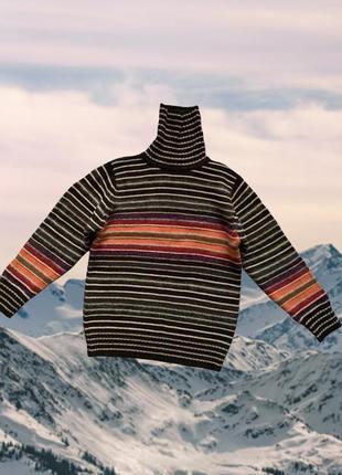 Вовняний светр гольф paul smith made in england оригінальний у смужку