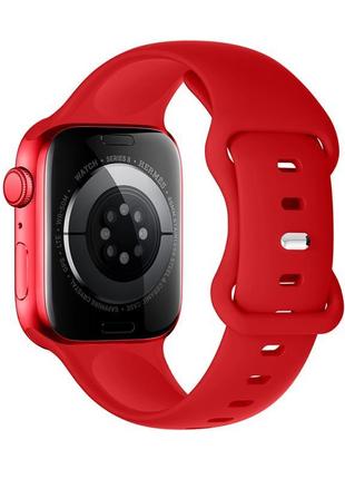 Ремінець hoco iwatch wa15 flexible series 8-character buckle solid color silicone strap (42/44/45 / 49mm)6 фото