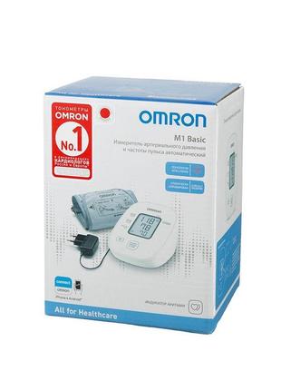 Тонометр omron m1 basic (hem-7121j-aru) автоматический на плечо с адаптером гарантия 5 лет4 фото