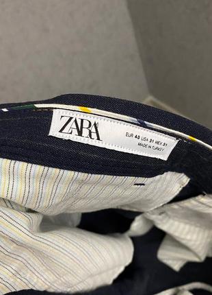 Синие брюки от бренда zara man5 фото