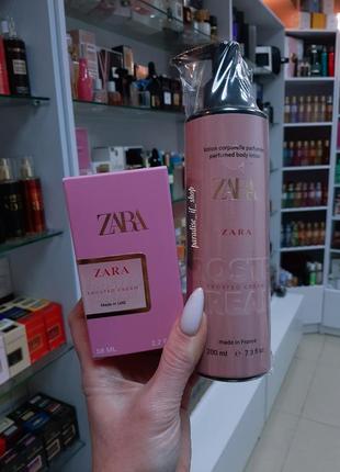 Zara frosted cream parfum + lotion !💗🛍