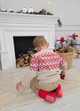 Різдвяний светр новорічний одяг дитячий6 фото