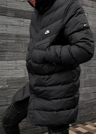 Удлиненный пуховик nike2 фото