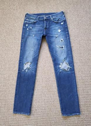 True religion distressed rocco relaxed skinny джинсы рваные оригинал (w34 l34)