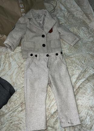 Костюм детский на рочек / пиджак / брюки / теплый для младенцев8 фото