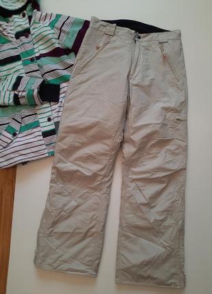 Стильные брендовые лыжные брюки, размер m/l