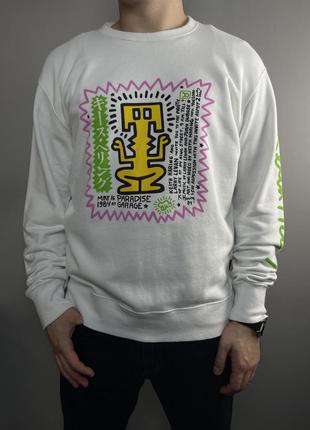 Крутой свитшот uniqlo keith haring sweatshirt