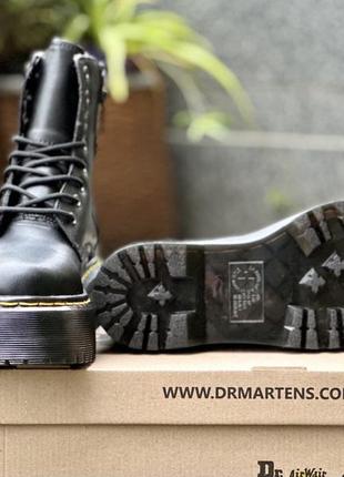 Женские зимние ботинки dr. martens jadon black fur 37-41 мех!4 фото