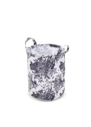 Стильний складаний кошик органайзер sinsay для зберігання з сірим візерунком принтом...