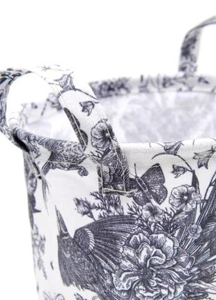 Стильний складаний кошик органайзер sinsay для зберігання з сірим візерунком принтом...