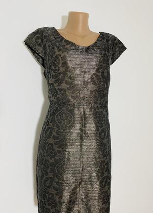 Сукня вечірня жіноча плаття класика демисезонне відрізне v -образний виріз короткий рукав