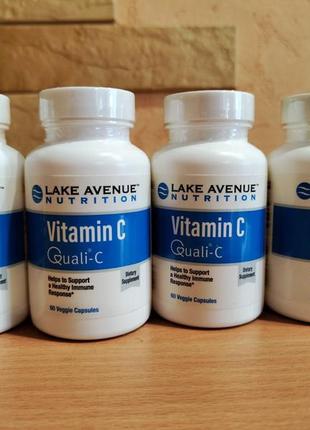 Lake avenue nutrition, витамин c, с quali-c, 1000 мг, 60 капсул