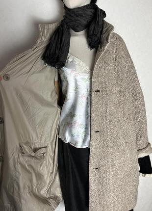 Шерсть,альпака, двухсторонняя куртка,кофта,балта, большой размер,basler,7 фото