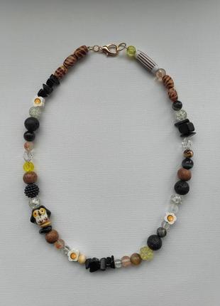 Намисто "сова", 50см