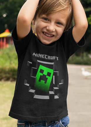 Футболка с оригинальным принтом онлан игры minecraft "крепер creeper minecraft майфрафт" push4 фото