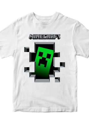 Футболка з оригінальним принтом онлан гри minecraft "кріпер creeper minecraft майнфрафт" push