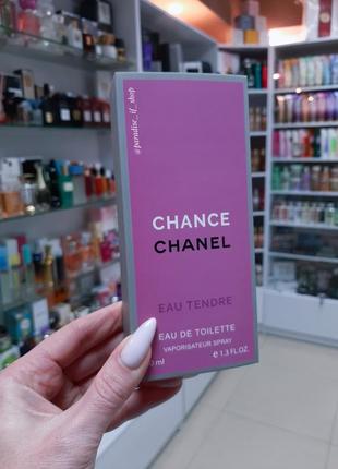 Парфюм духи женские! chanel chance eau tendre!