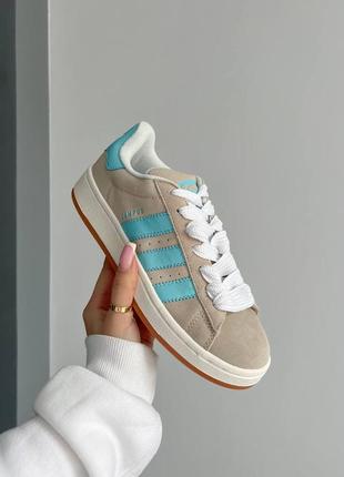 Кроссовки adidas campus 00s crystal white preloved blue wmns1 фото