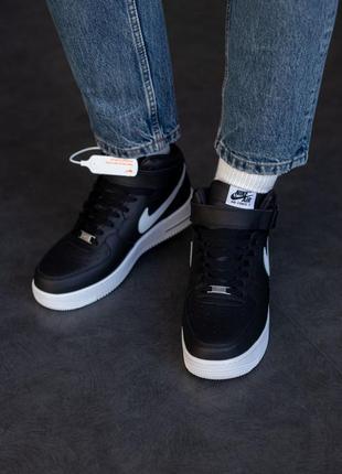 Мужские кроссовки зимние nike air force 1 high winter 41-46 флис!4 фото