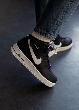 Мужские кроссовки зимние nike air force 1 high winter 41-46 флис!8 фото