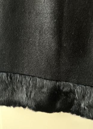 Тепла чорна спідниця з натуральним хутром anna sui m оригінал2 фото