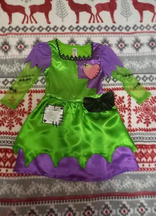 Карнавальне плаття франкенштейн, сукня на хелловін, зомбі