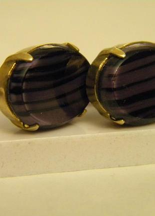 Красивые старинные серьги бижутерия № 17053 фото