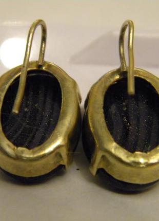 Красивые старинные серьги бижутерия № 17057 фото