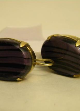 Красивые старинные серьги бижутерия № 17058 фото